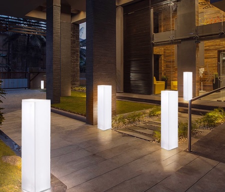 Светильник Колонна 30х80  питание от АКБ, RGB Светильник Колонна 30х80  питание от АКБ, RGB