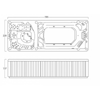 Плавательный спа бассейн Treesse Saint-Tropez