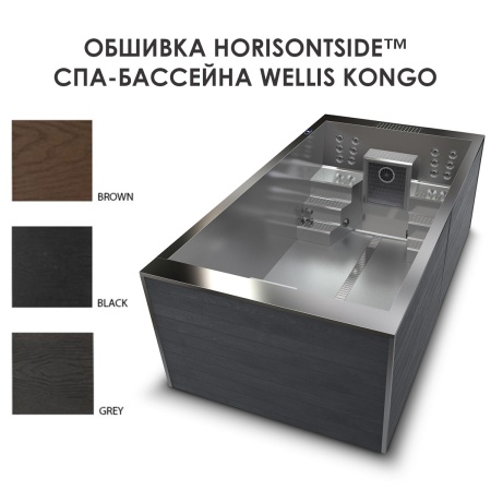Плавательный спа бассейн из нержавеющей стали Wellis Kongo Плавательный спа бассейн из нержавеющей стали Wellis Kongo